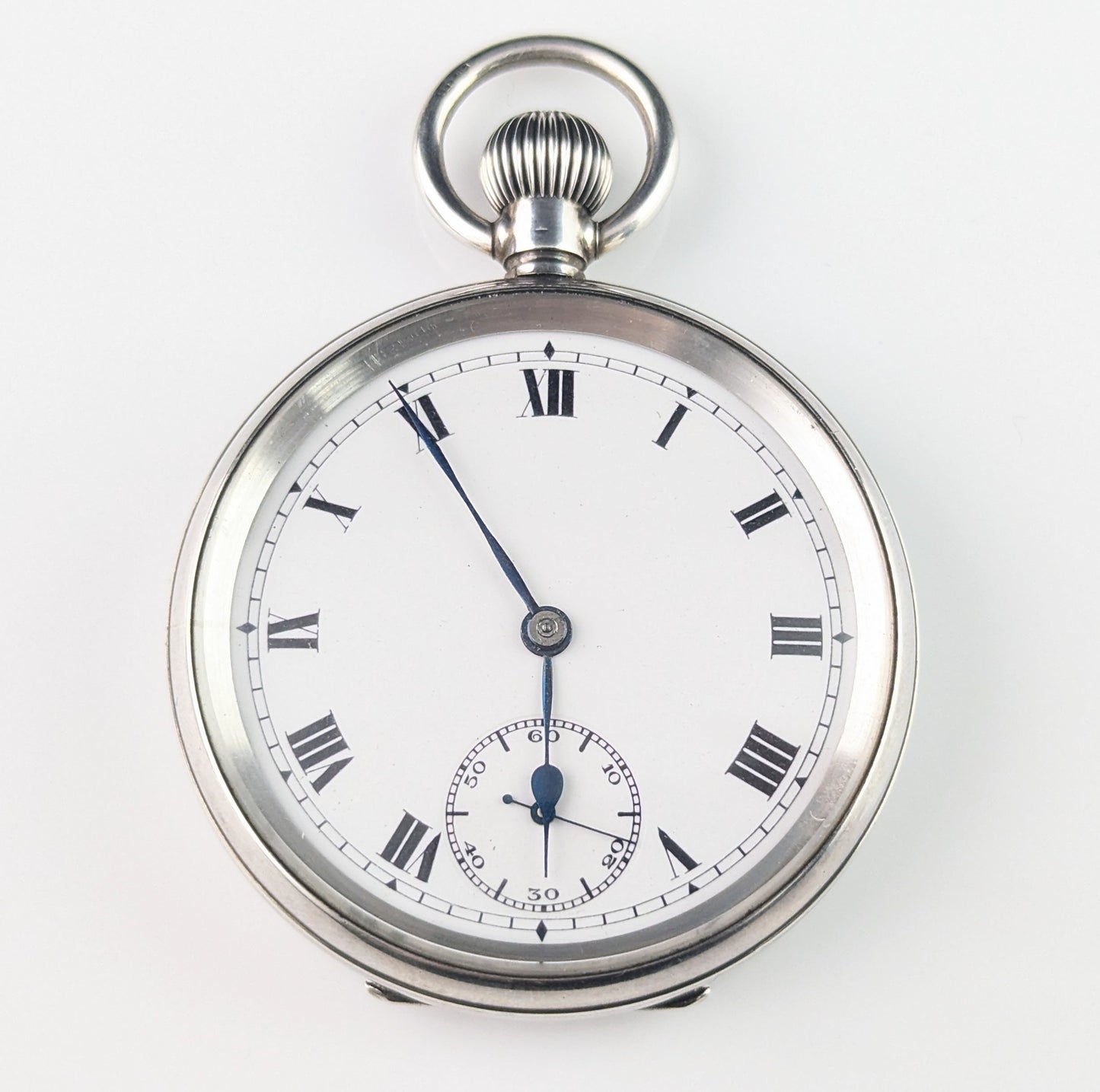 Antique Sterling silver pocket watch, Art Deco
