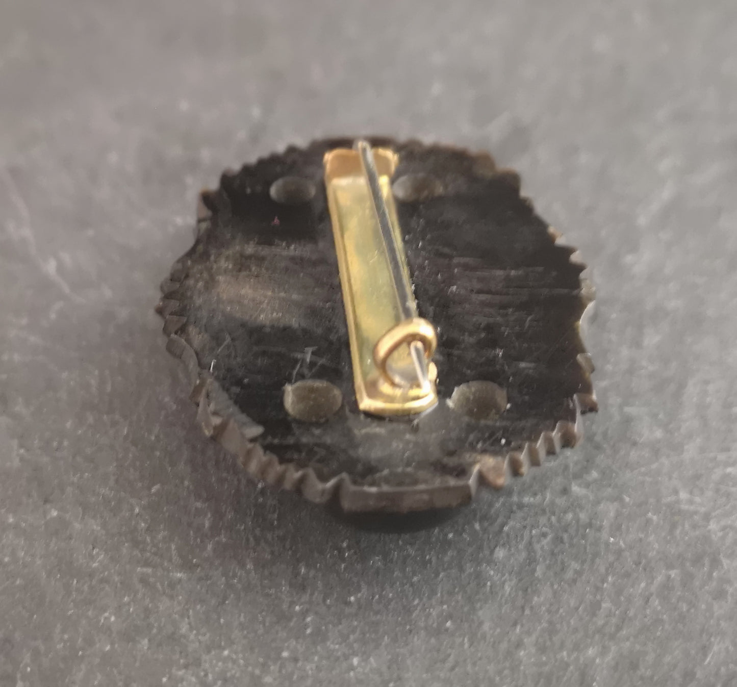 Antique Victorian whitby jet brooch