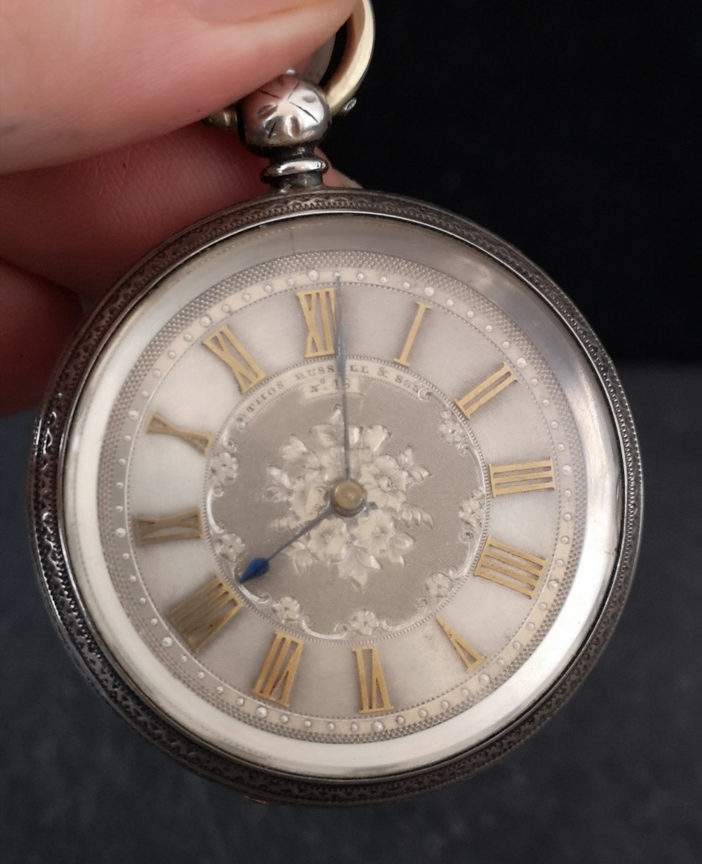 Antique Victorian ladies silver pocket watch