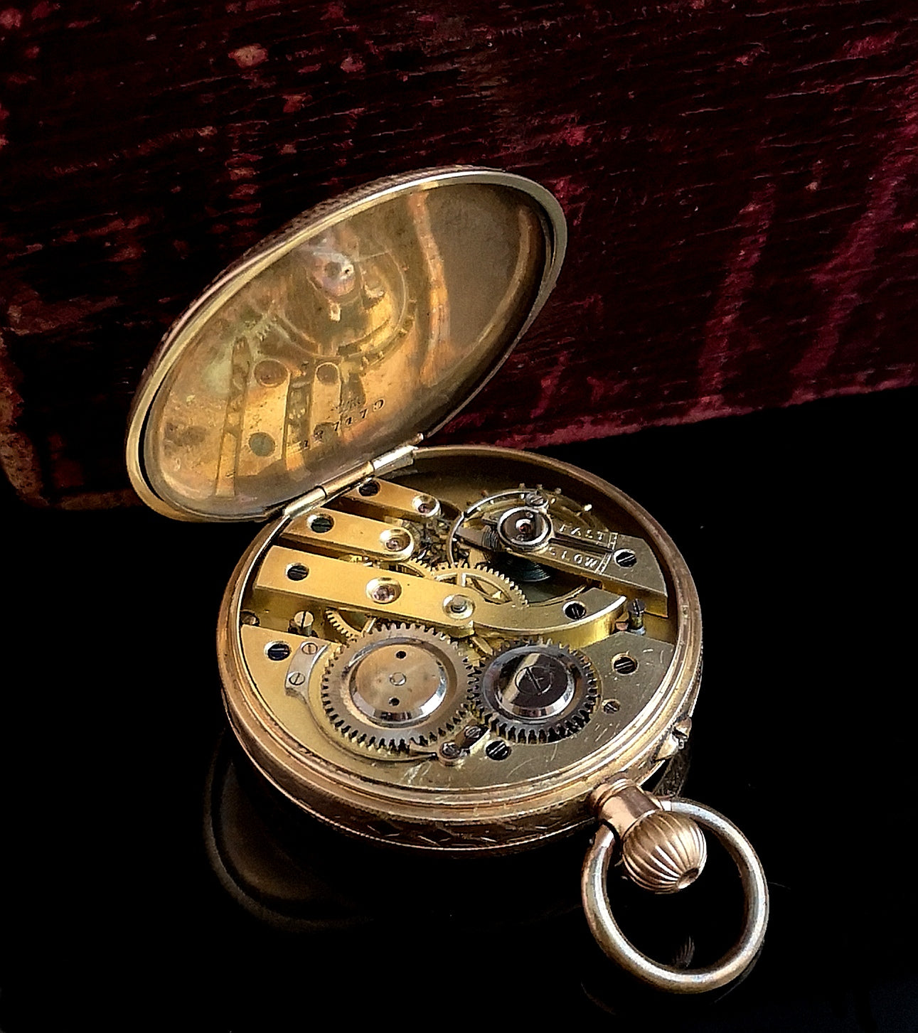 Antique 14k gold pocket watch, fob watch