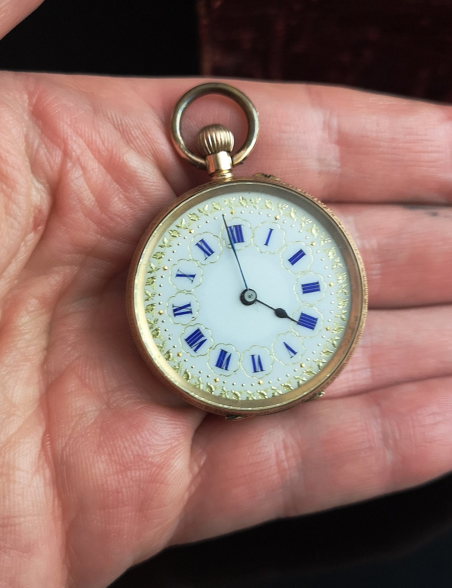 Antique 14k gold pocket watch, fob watch