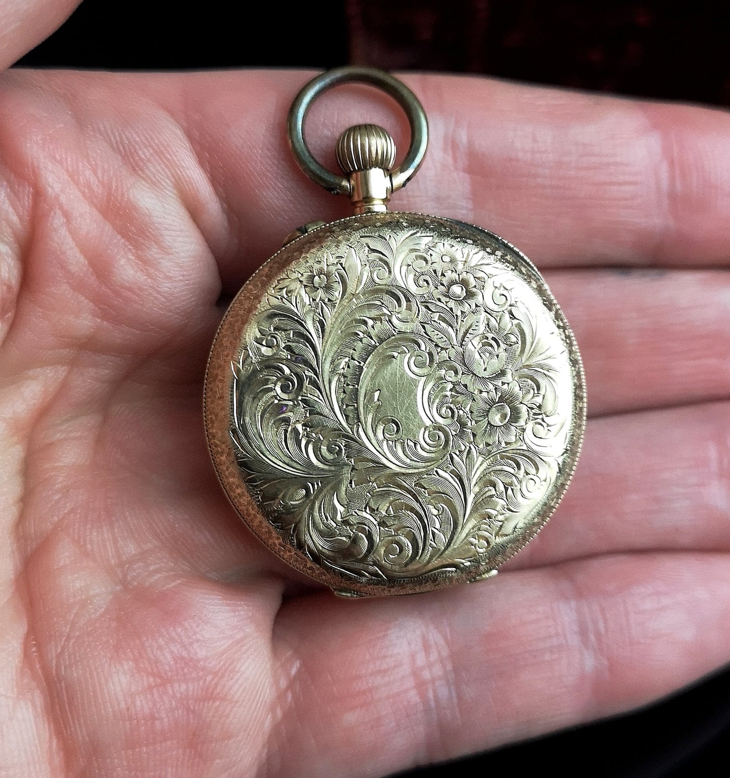 Antique 14k gold pocket watch, fob watch