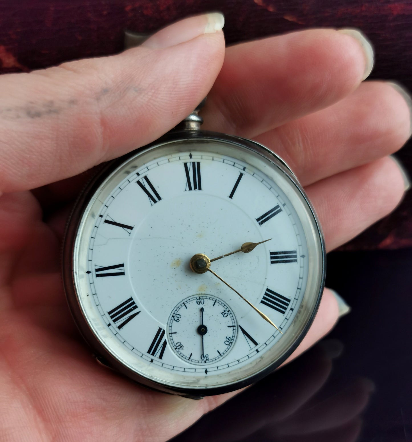 Antique Victorian silver pocket watch, Paragon
