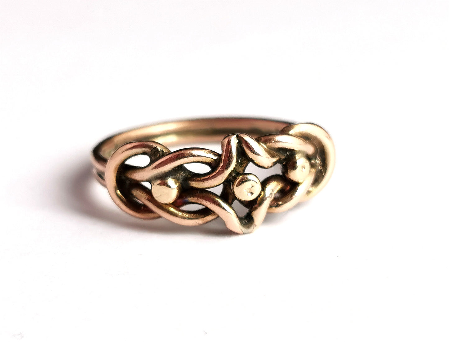 Antique Victorian keeper ring, 9ct Rose gold