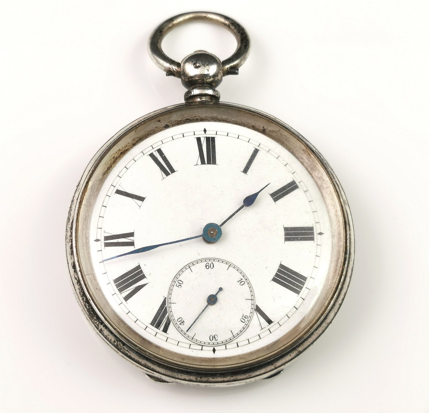 Antique Victorian silver pocket watch, Waltham