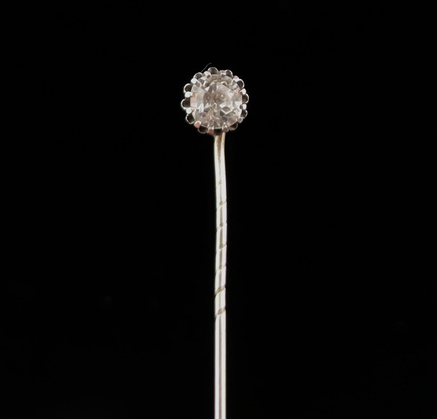 Antique Georgian silver and paste stick pin