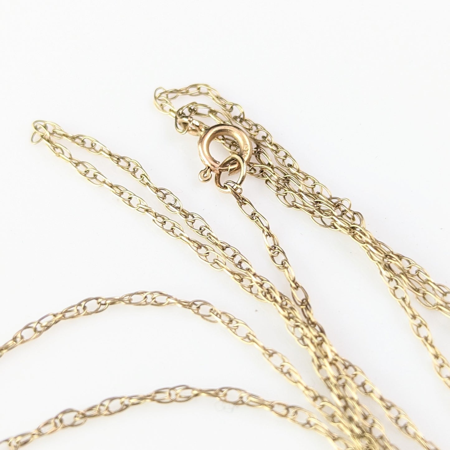Antique Art Deco Moonstone pendant necklace, 9ct gold