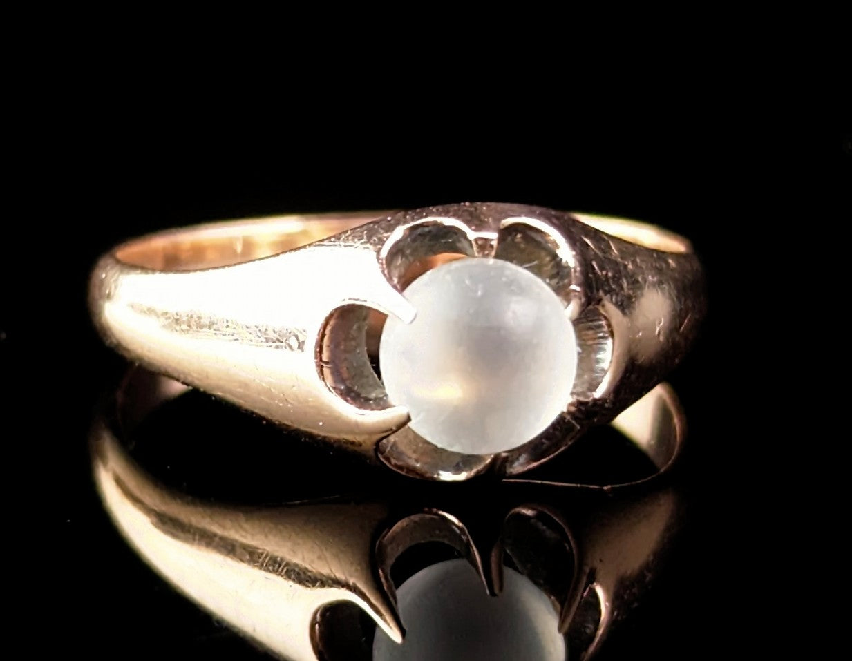 Antique Moonstone ring, Art Deco, 9ct gold