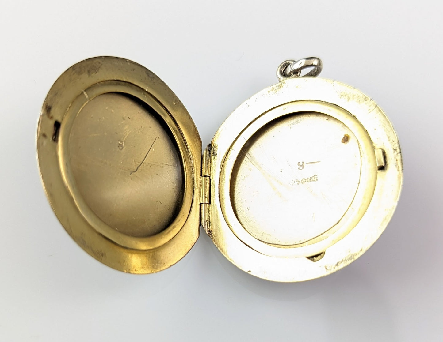 Antique silver gilt and Guilloche enamel locket