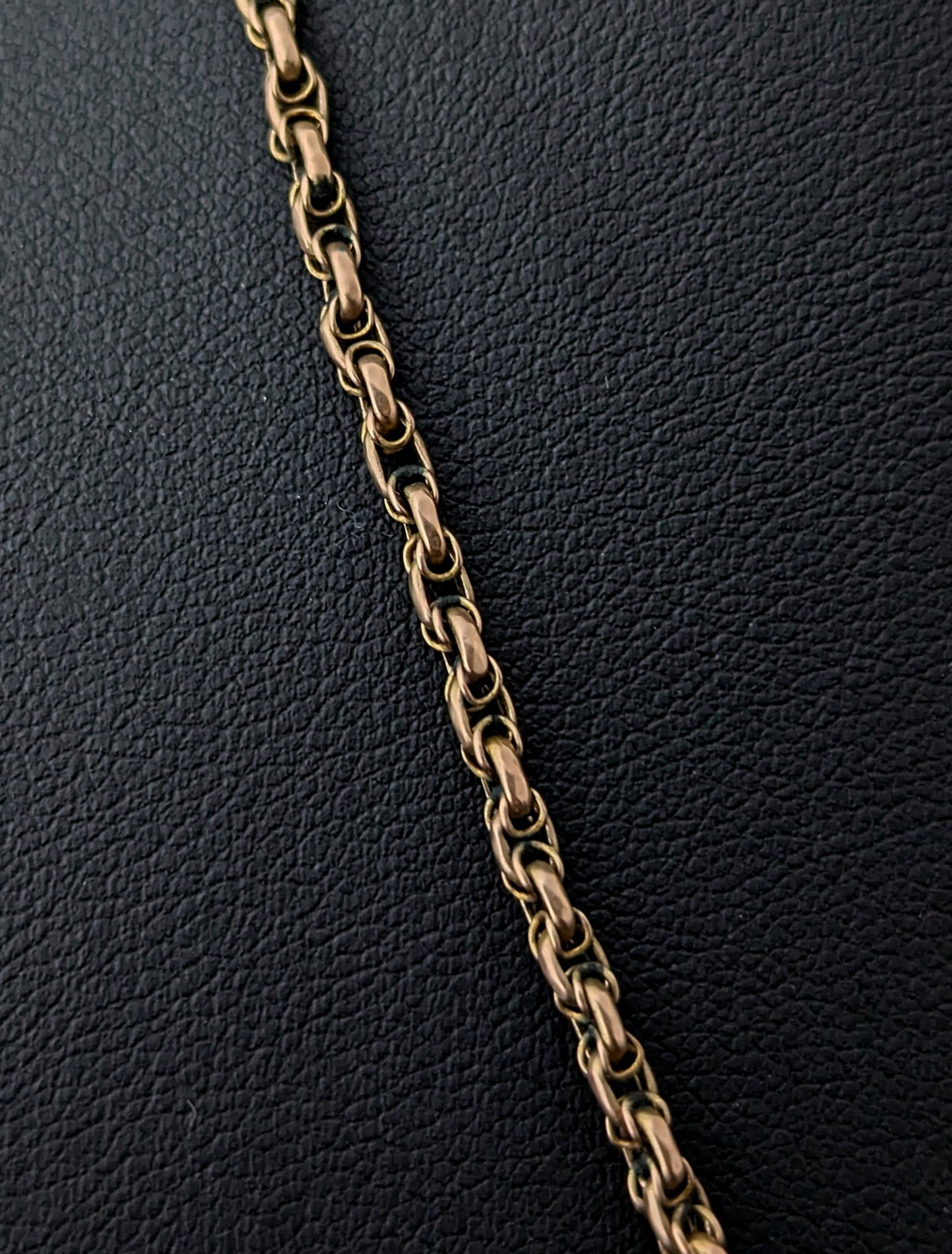 Antique 9ct gold Double Rolo link chain necklace