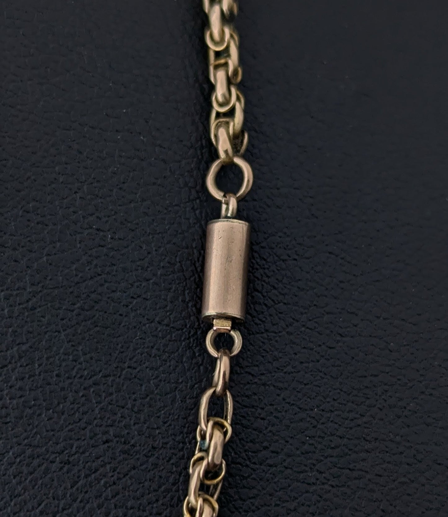 Antique 9ct gold Double Rolo link chain necklace