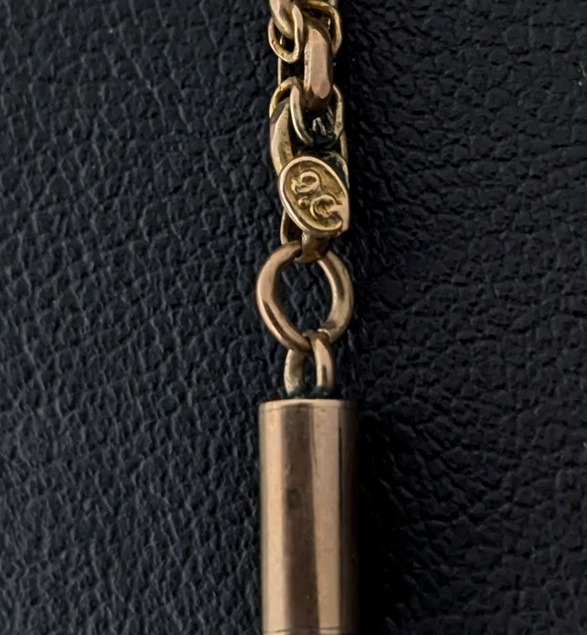 Antique 9ct gold Double Rolo link chain necklace