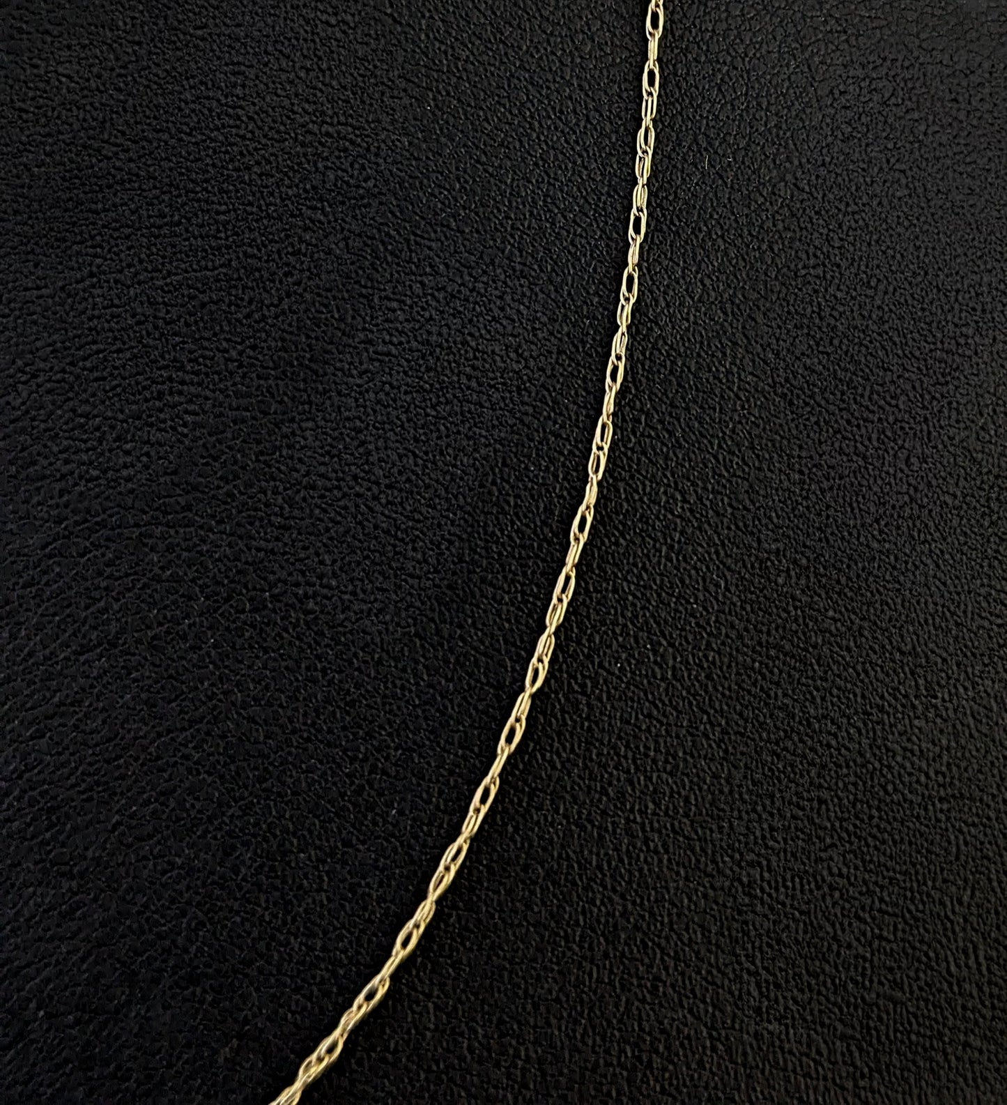Vintage 9ct gold trace link chain necklace, dainty, fine, Skinny chain