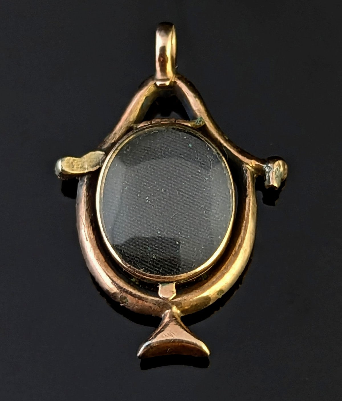 Antique Georgian Garnet mourning urn pendant, Locket