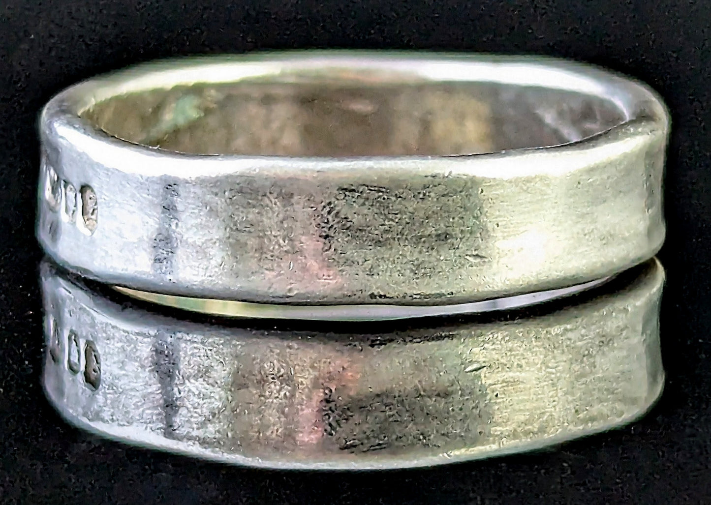 Vintage sterling silver band ring, Wedding band