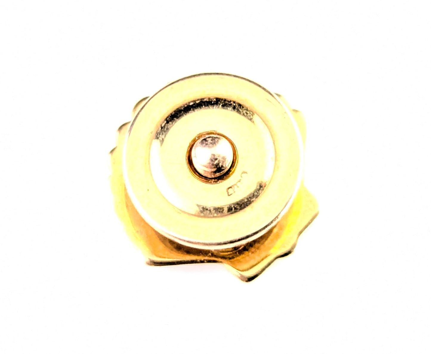 Vintage BP Shell 9ct gold and Diamond stud brooch, lapel pin