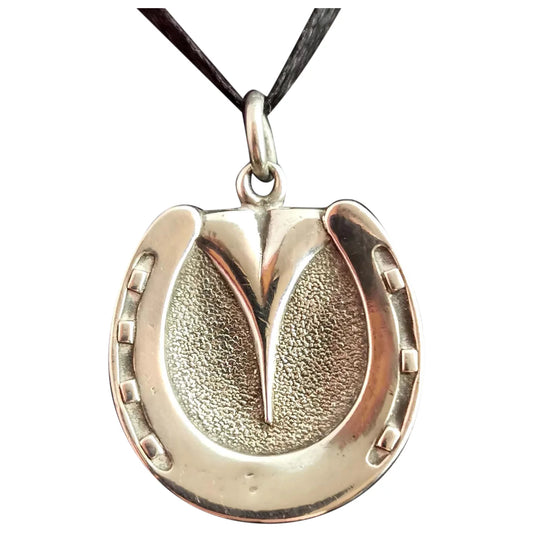 Antique Victorian horse hoof locket pendant