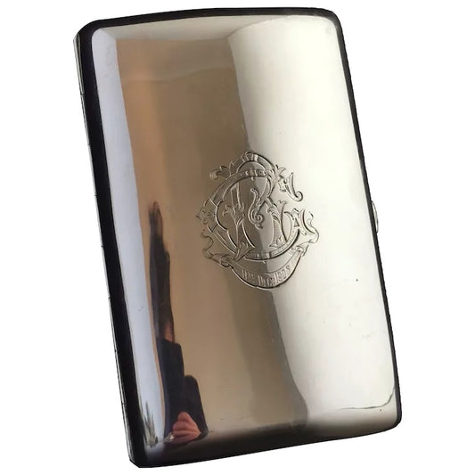 Antique silver cigar case, Edwardian, Sampson and Mordan