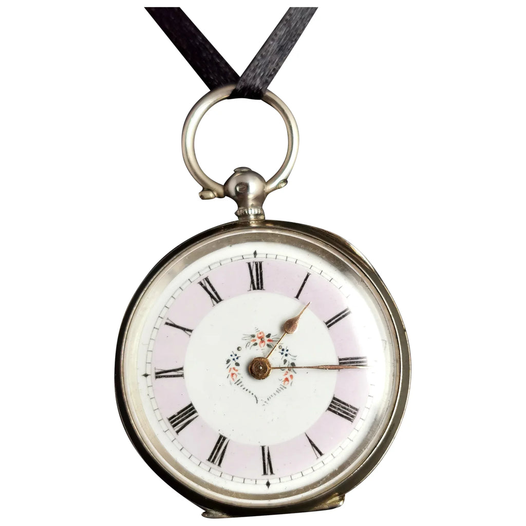 Antique-silver-fob-watch-  display picture 3