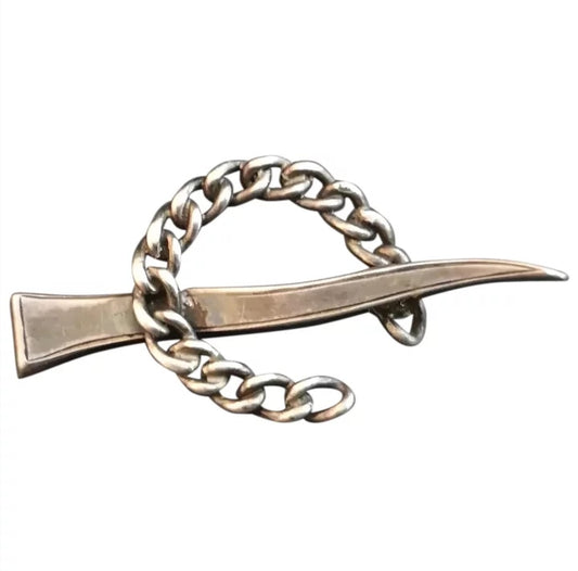 Victorian silver horseshoe brooch