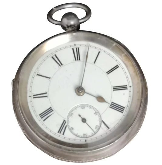 Antique silver pocket watch, Victorian