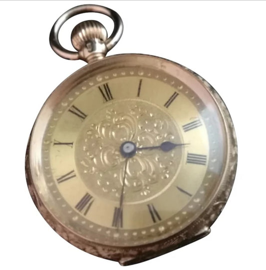 Antique gold pocket watch, 14ct fob watch