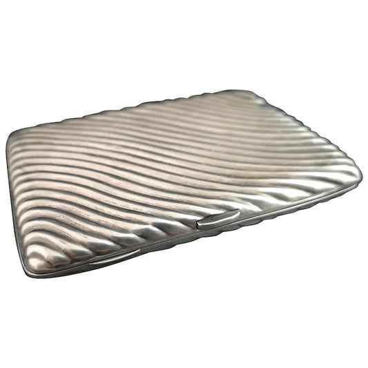 Antique Victorian silver cigarette case