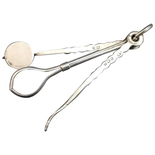 Antique sterling silver pipe tools