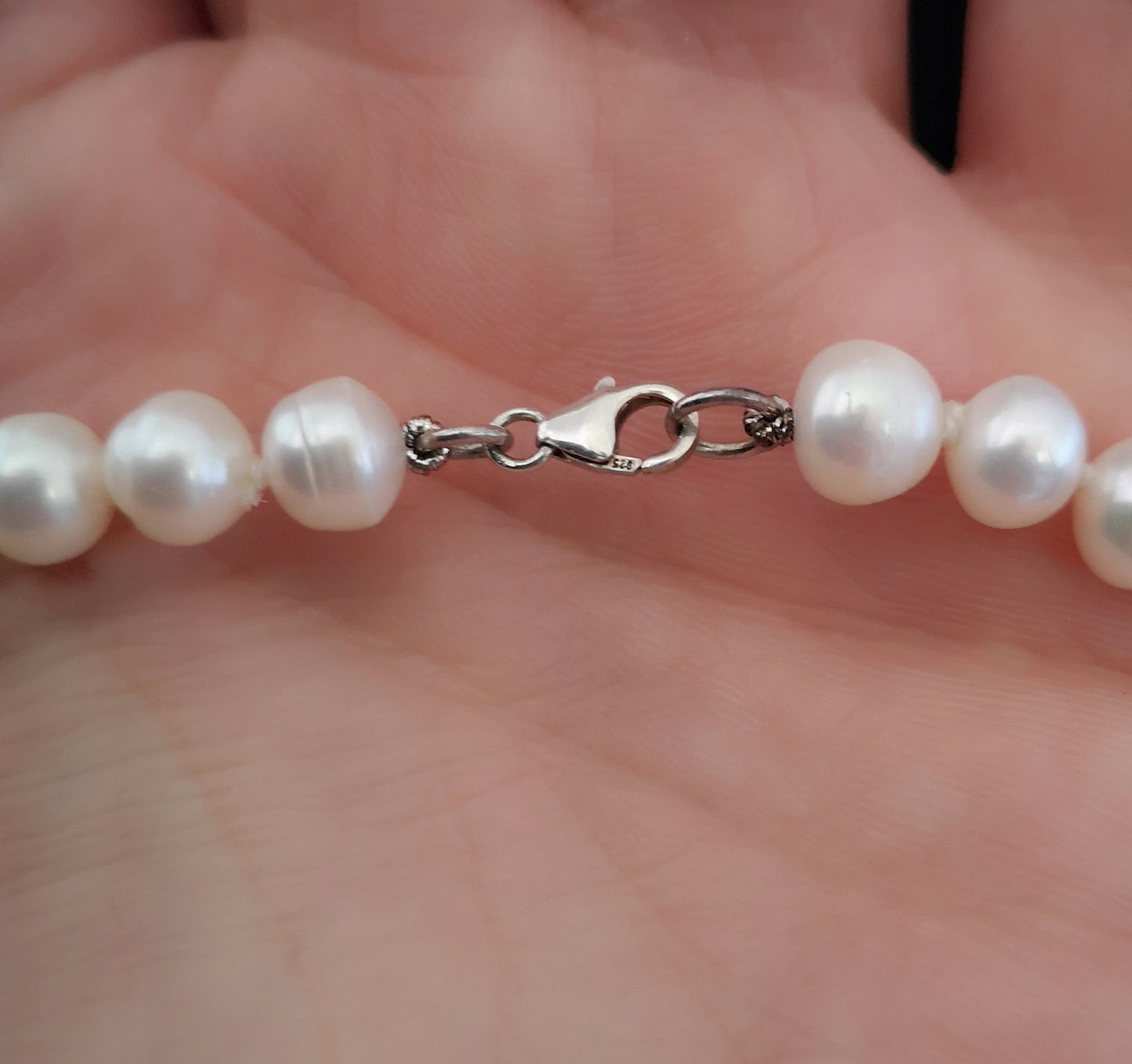 Vintage cultured pearl necklace, single strand