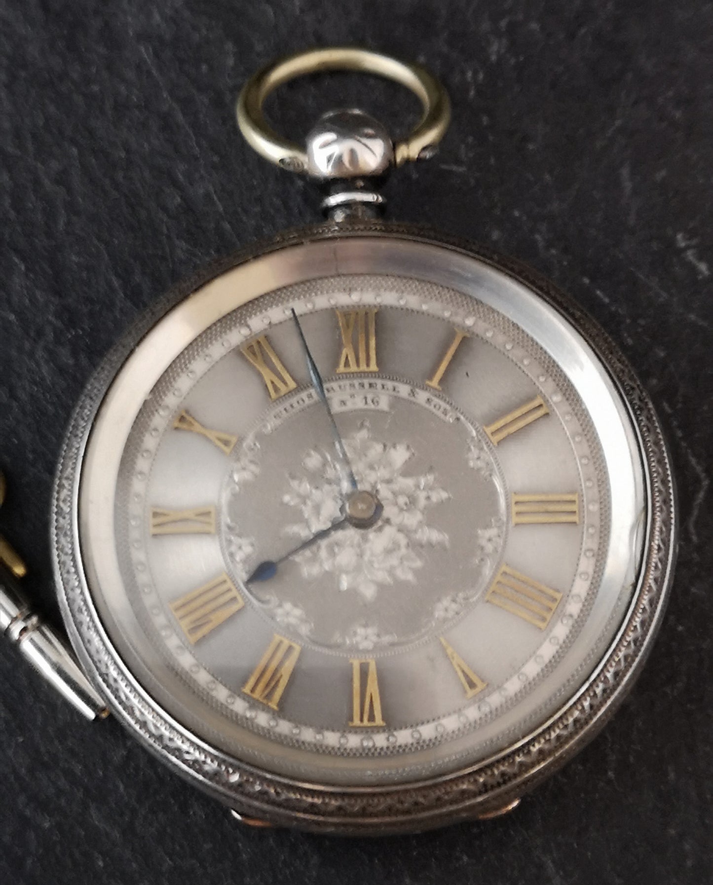 Antique Victorian ladies silver pocket watch