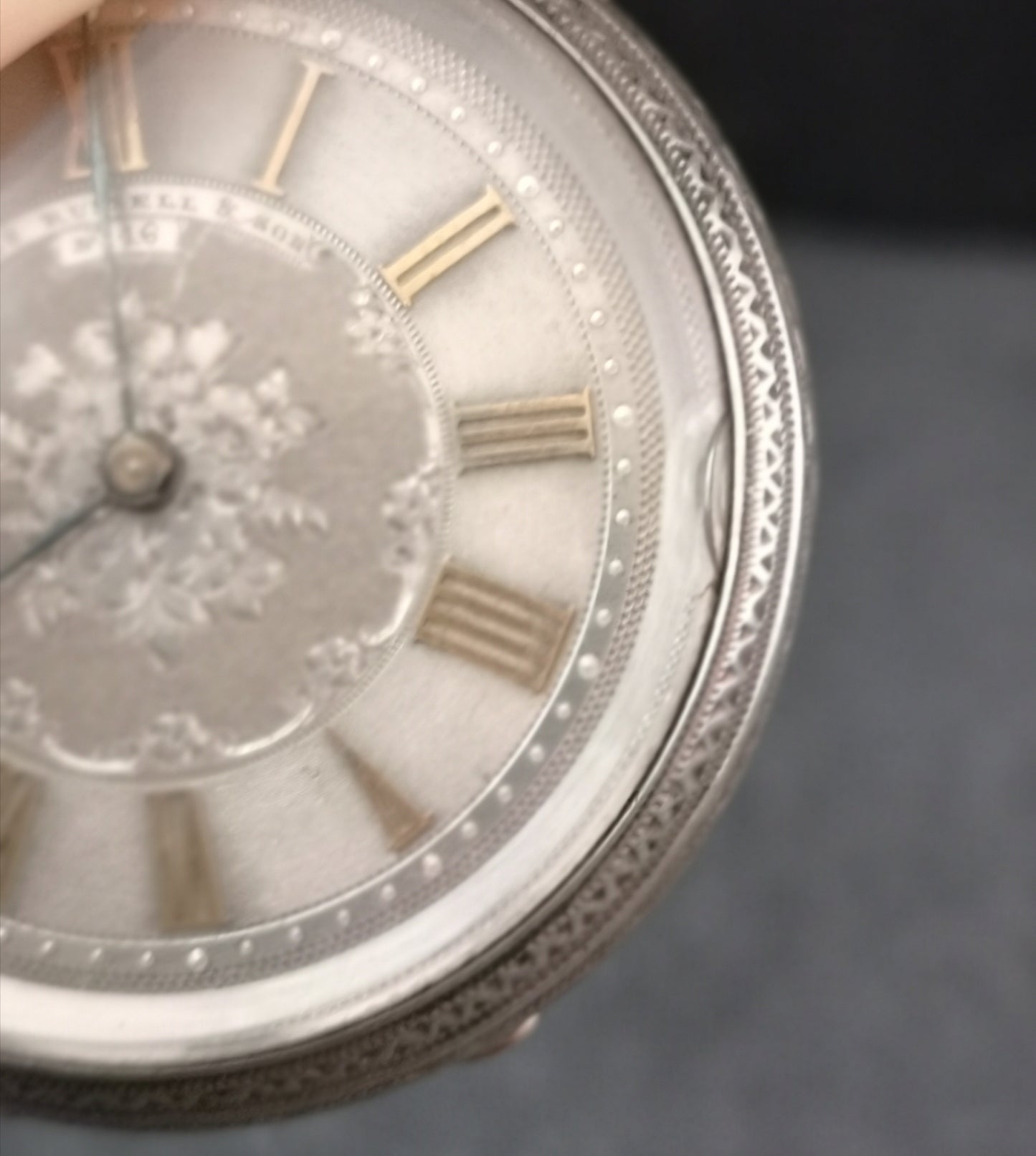 Antique Victorian ladies silver pocket watch