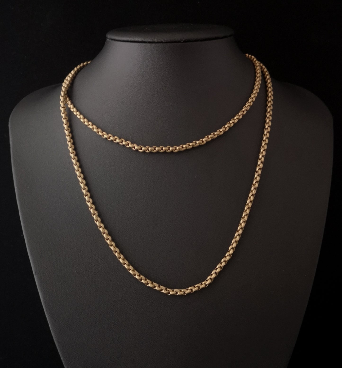 Antique Victorian longuard chain, rolled gold