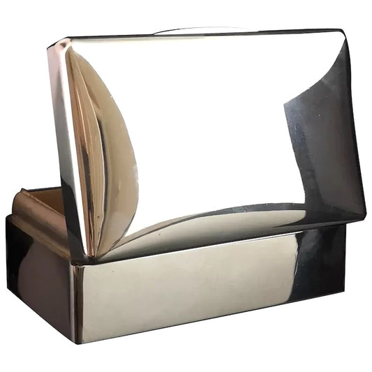 Antique silver cigarette box, humidor