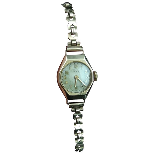Vintage Art Deco 9ct gold ladies wristwatch, Denco