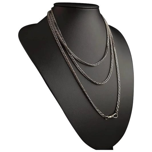 Antique Victorian longuard chain, John Round