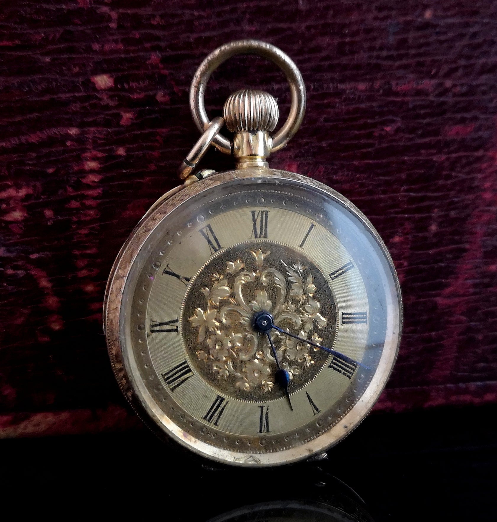 Antique 18ct gold pocket watch, fob watch – StolenAttic