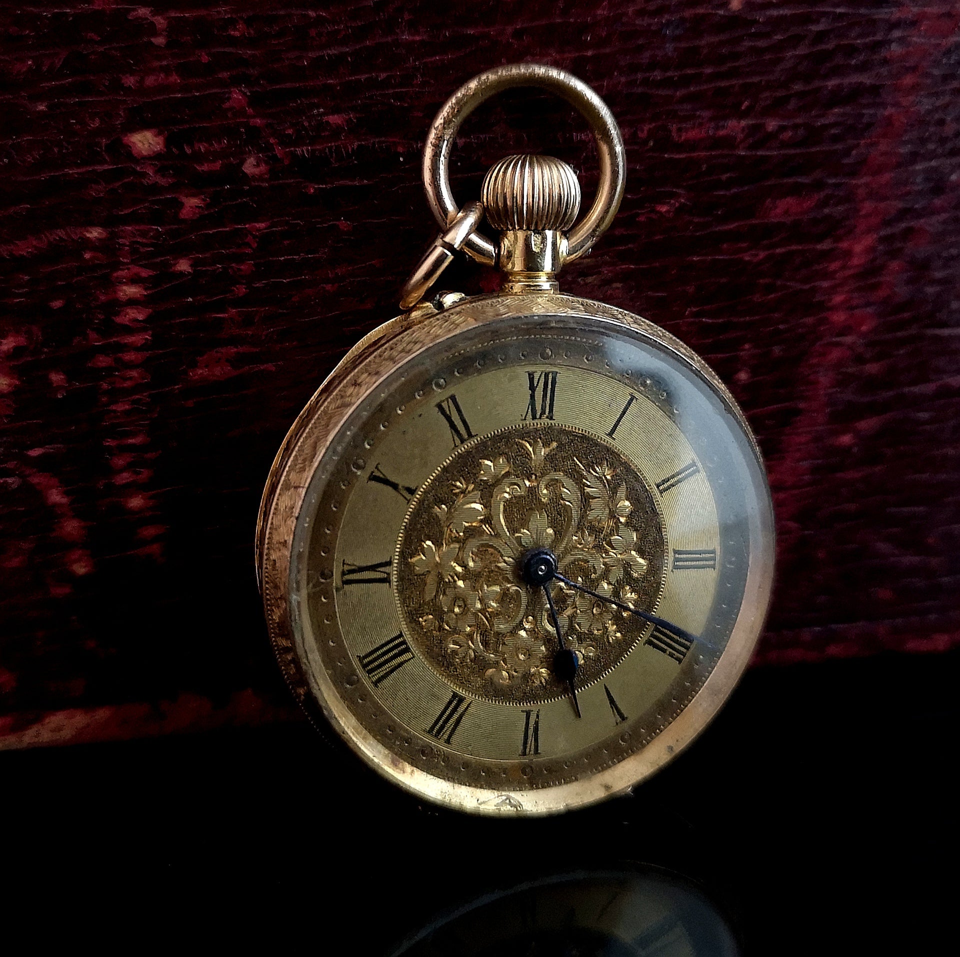 Antique 18ct gold pocket watch fob watch StolenAttic