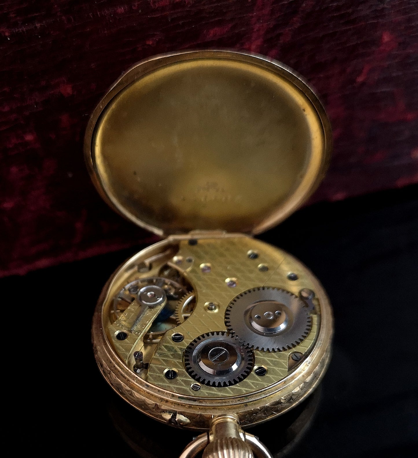 Antique 18ct gold pocket watch, fob watch