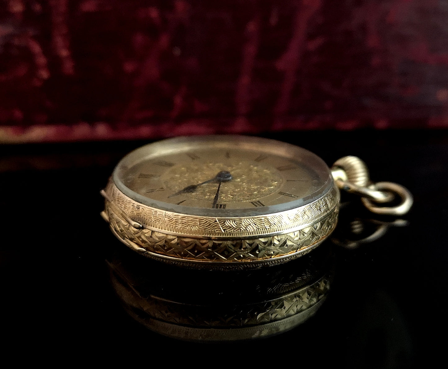 Antique 18ct gold pocket watch, fob watch