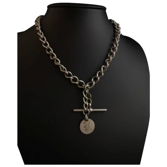 Antique silver Double Albert chain, Victorian