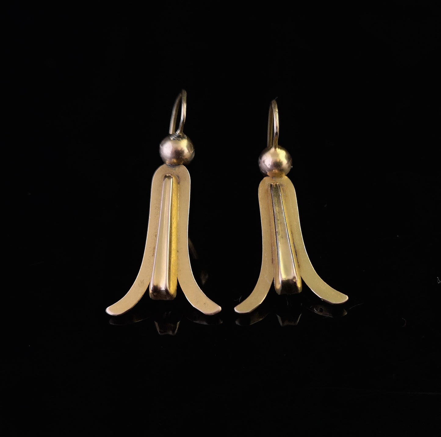 Antique Victorian 15ct gold drop earrings