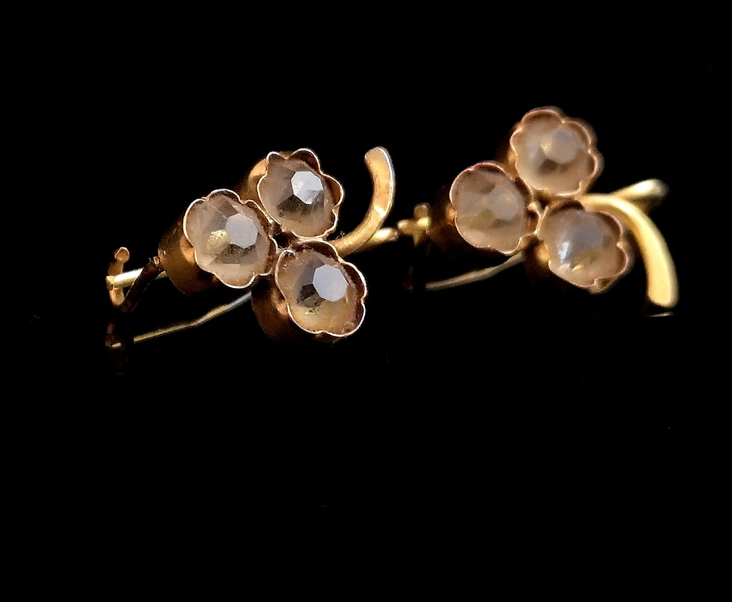 Antique Victorian 18ct gold Grape earrings
