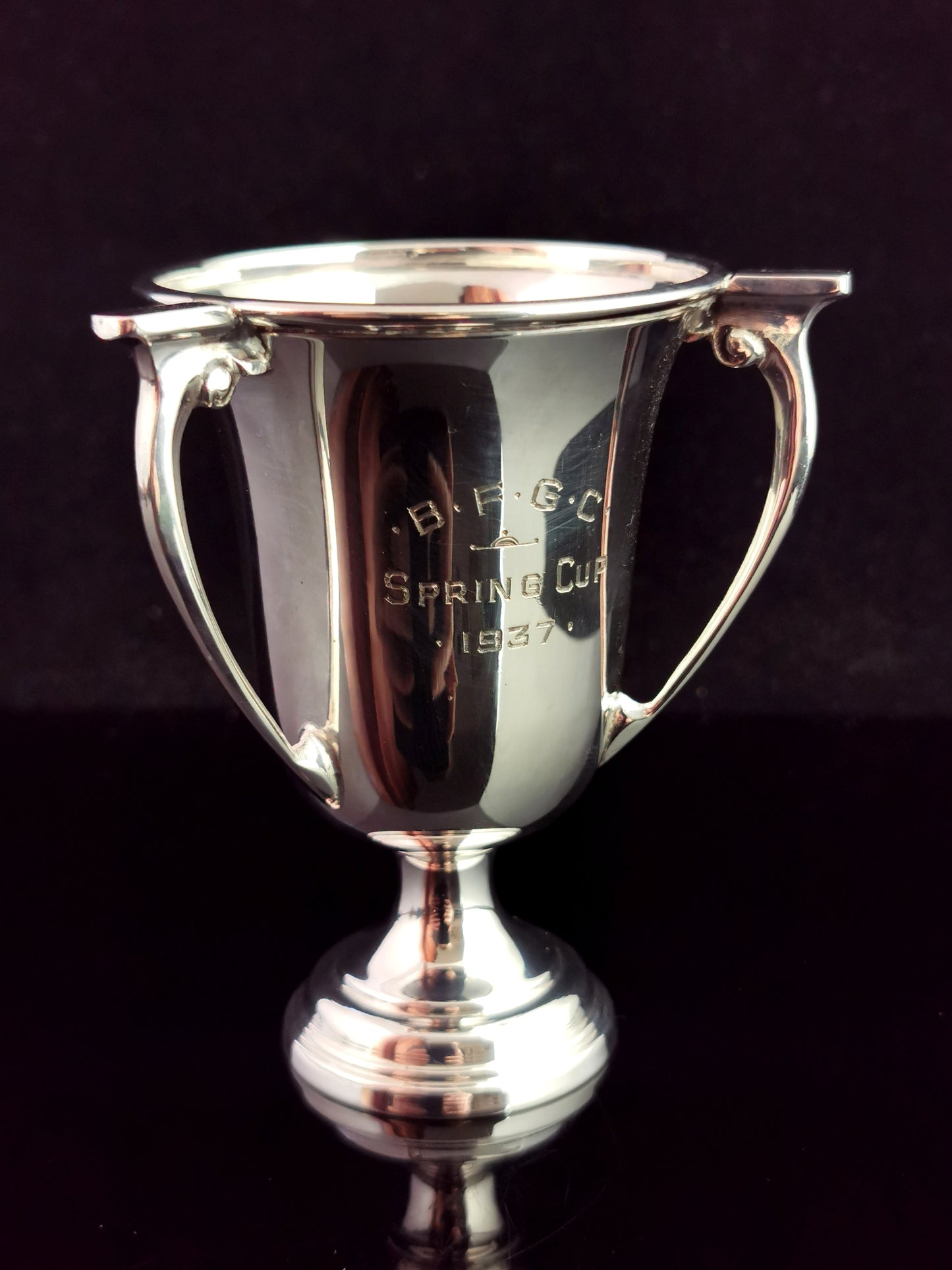 Vintage sterling silver trophy cup, 1930s