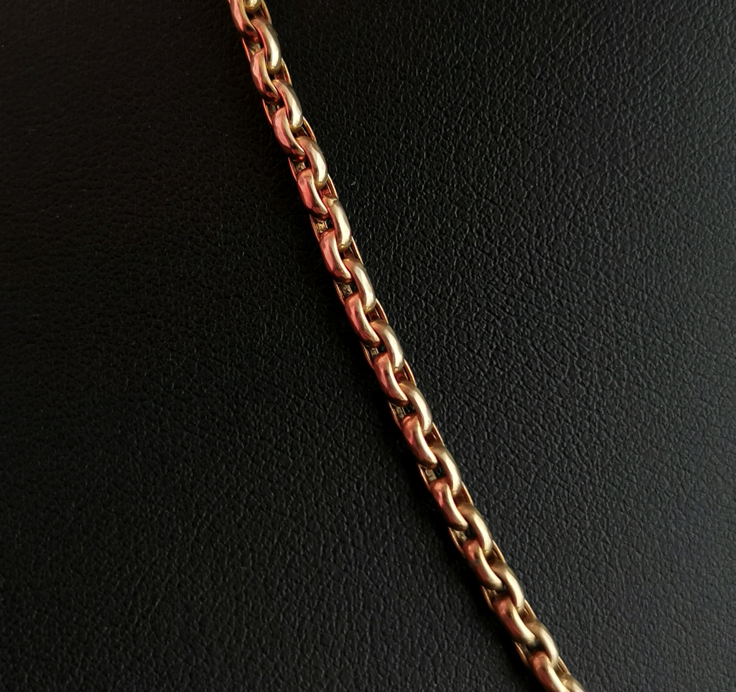 Vintage Art Deco 9ct gold filled watch chain necklace
