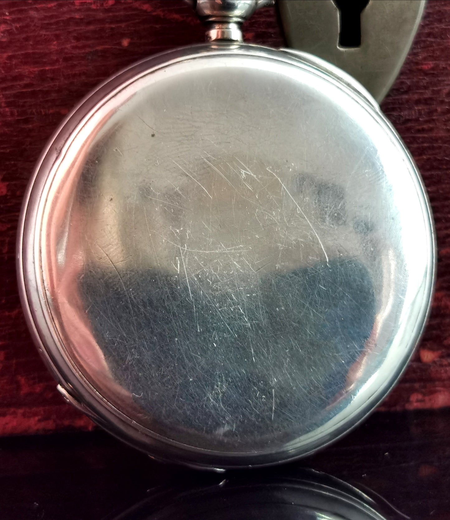 Antique Victorian silver full hunter pocket watch
