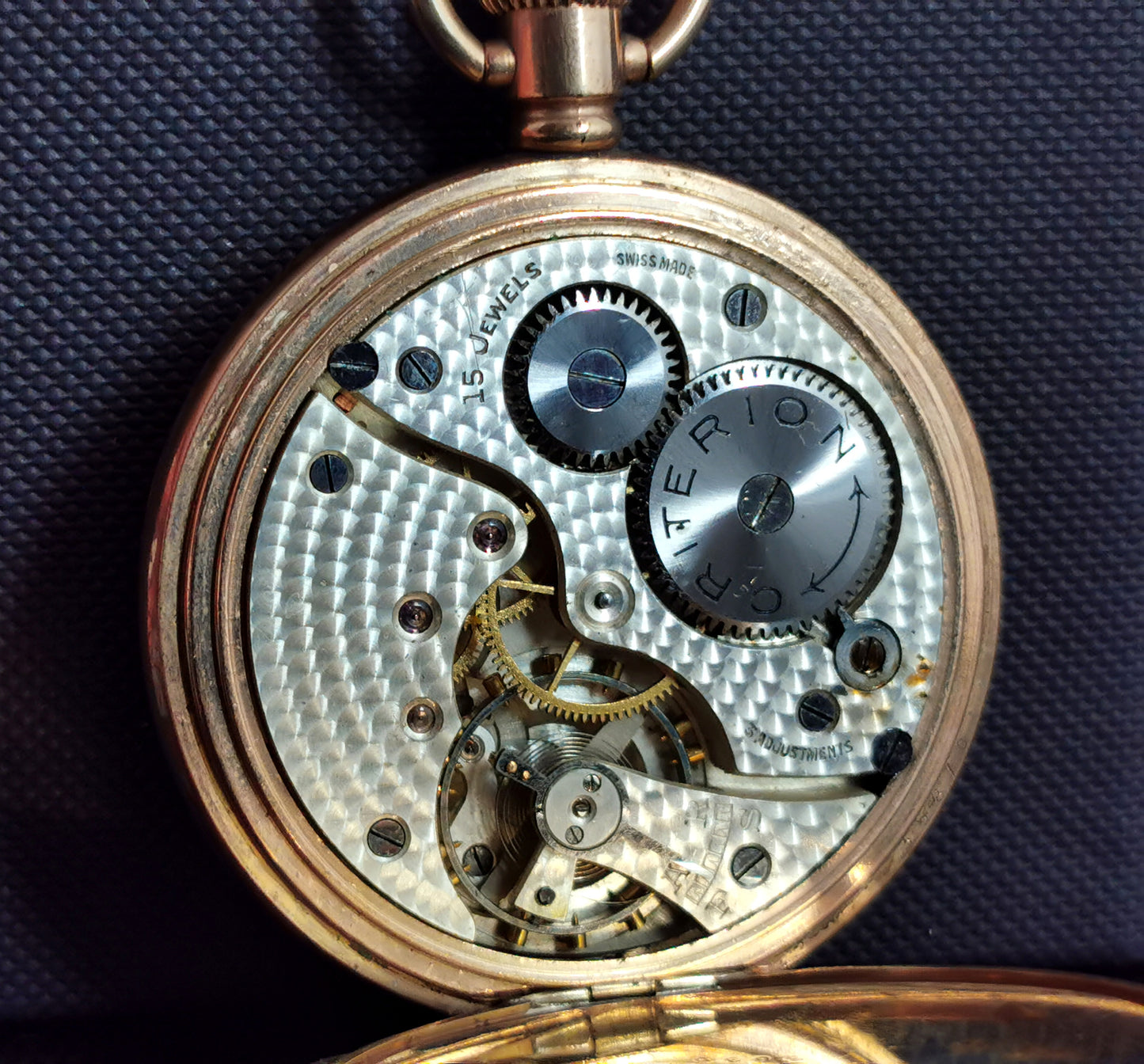 Vintage Art Deco gold plated pocket watch
