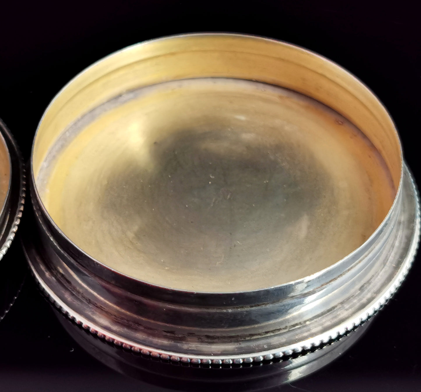 Antique silver snuff box, George III revival