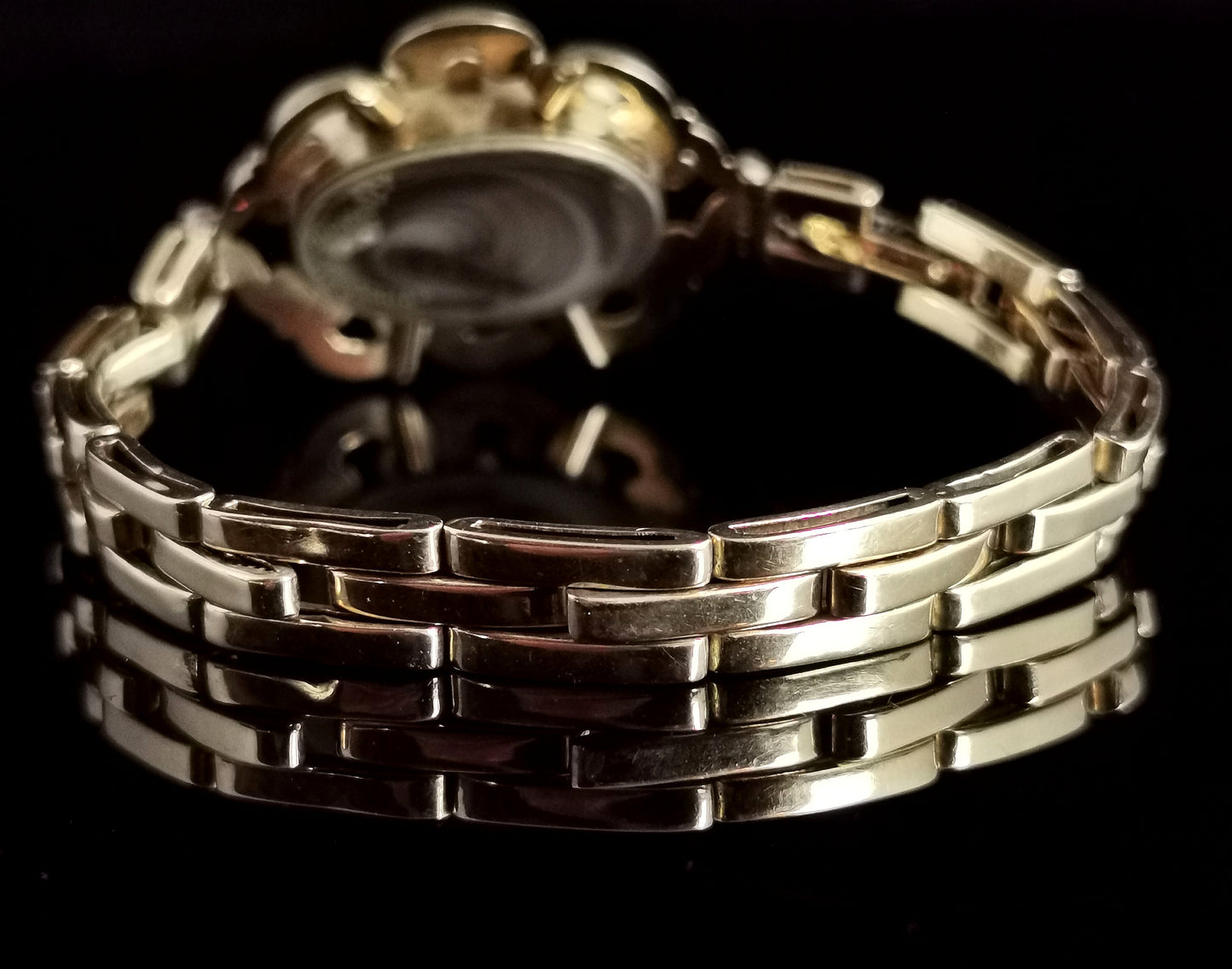 Reserved: Antique mourning bracelet, 9ct gold, hairwork, conversion