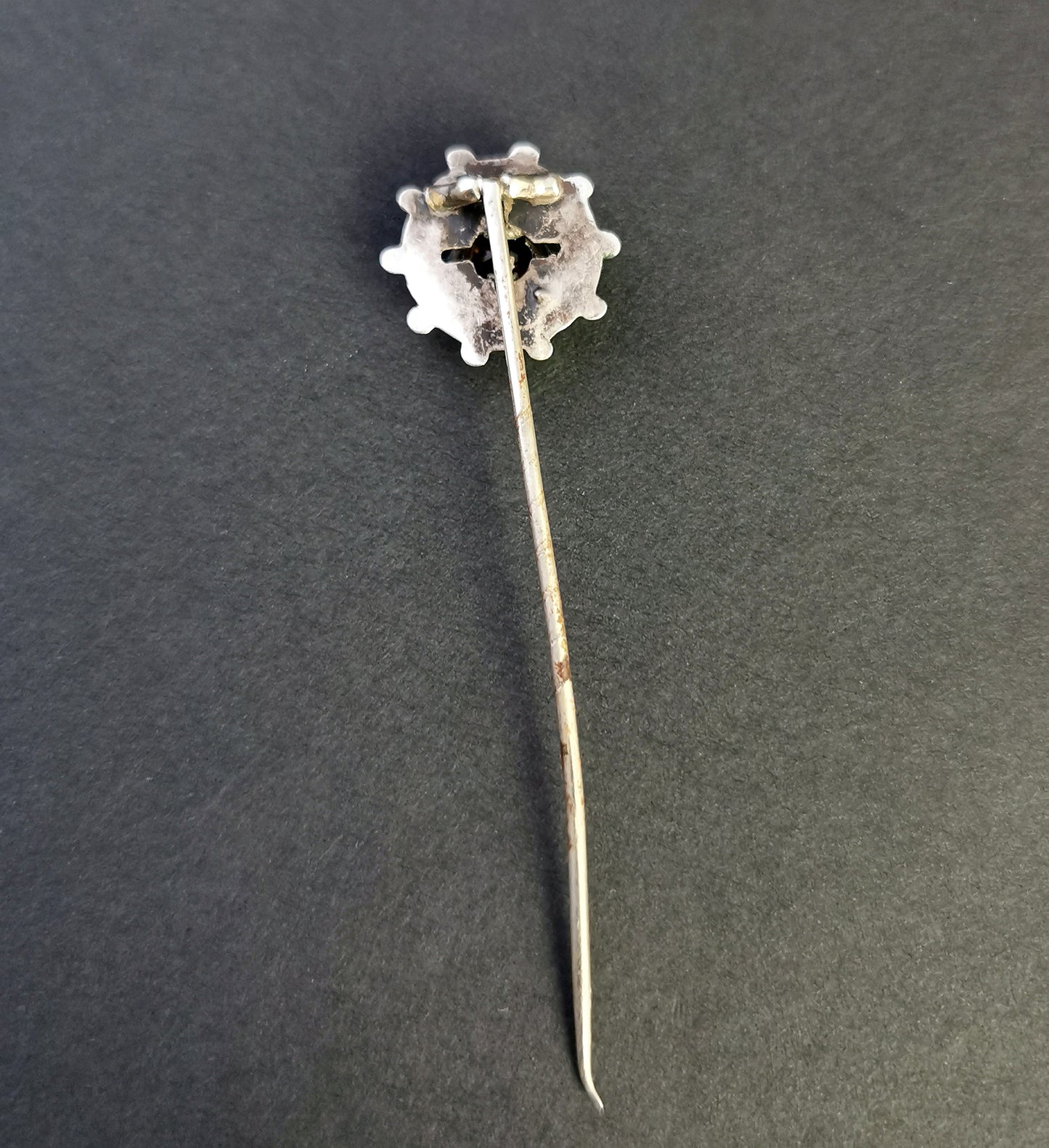 Antique Victorian Scottish silver and citrine stick pin