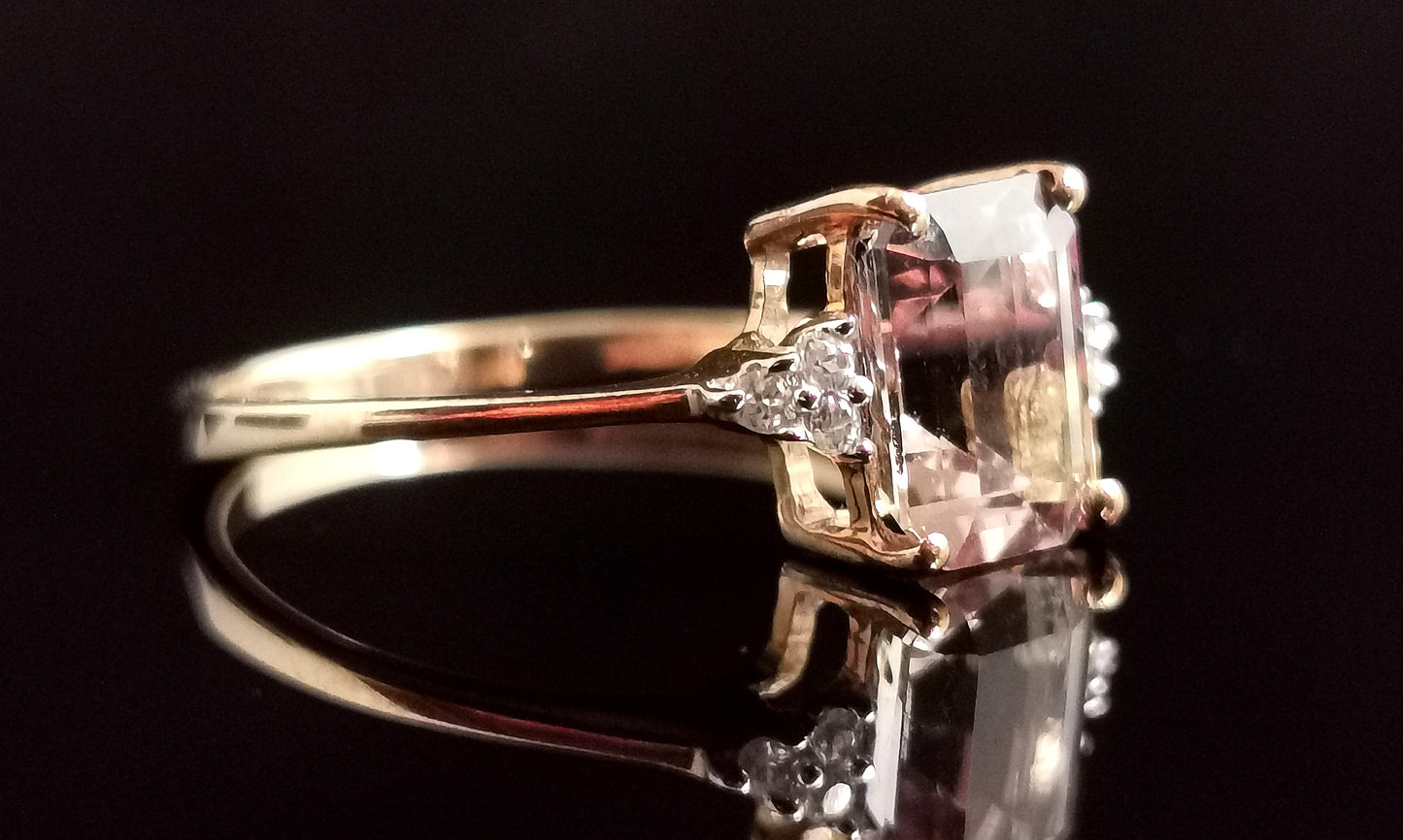 Vintage Ametrine and Zircon cocktail ring, 9ct gold